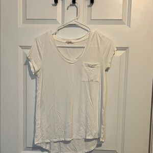 My Story Classic White V-Neck Tee